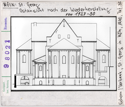 Vorschaubild Köln: St. Georg, Ostansicht nach der Wiederherstellung 1927-30 